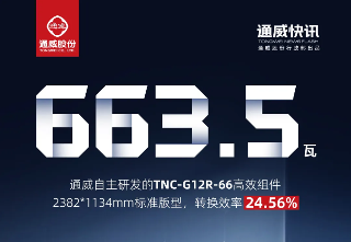 双纪录突破!通威创造TNC-G12-66/G12R-66双版型功率新纪录(图2) 双纪录突破!通威创造TNC-G12-66/G12R-66双版型功率新纪录(图2)
