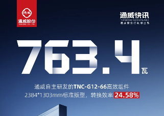 双纪录突破!通威创造TNC-G12-66/G12R-66双版型功率新纪录(图1) 双纪录突破!通威创造TNC-G12-66/G12R-66双版型功率新纪录(图1)