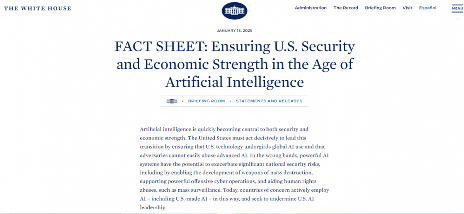美国发布“人工智能扩散出口管制框架”临时最终规则(图1)