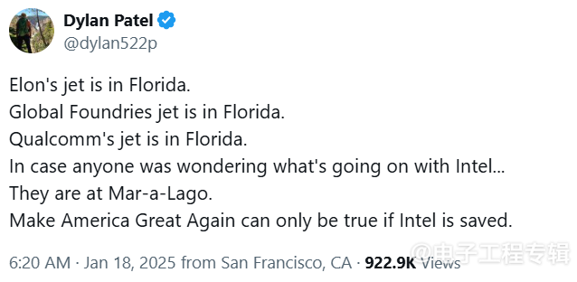 传英特尔将被整体收购，马斯克是潜在买家(图3)