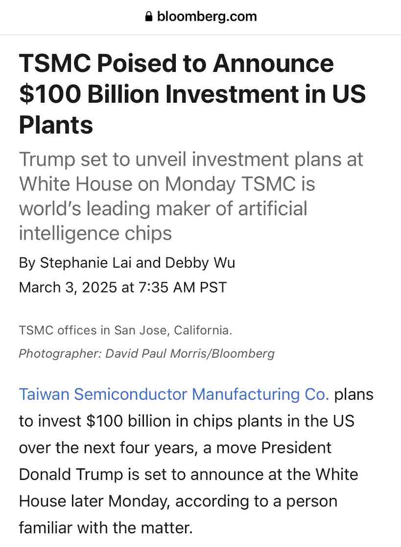 台积电追加1000亿美元投资美国半导体制造，总额达 1650 亿美元(图2)