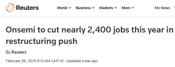 安森美半导体启动重组计划，拟裁员约 2400 人应对市场挑战(图1)