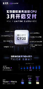 玄铁首款服务器级CPU下月交付，加快布局“高性能+AI”RISC-V全链路(图2)