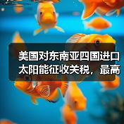 美国对东南亚四国进口太阳能征收关税，最高达 3521%（图1）