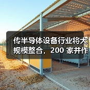 传半导体设备行业将大规模整合，200 家并作10 巨头（图1）