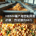 HBM4量产与定制开发进展，性能提升66%（图2）